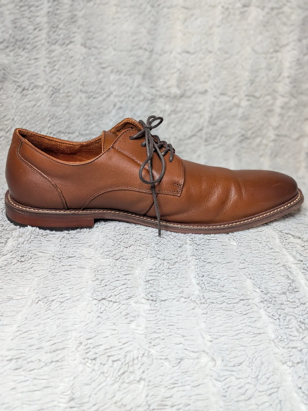 Stacy Adams Men's Chestnut Brown Leather Derby Shoes